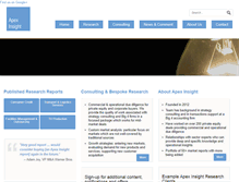 Tablet Screenshot of apex-insight.com